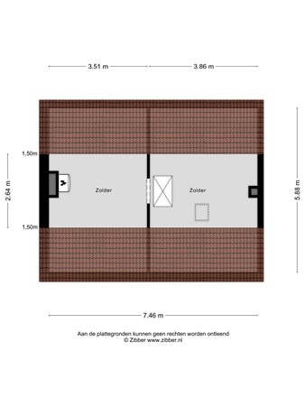 Floorplan - Oude Dijk 37, 5298 BA Liempde